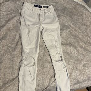Hollister Off-White High Rise Jeans